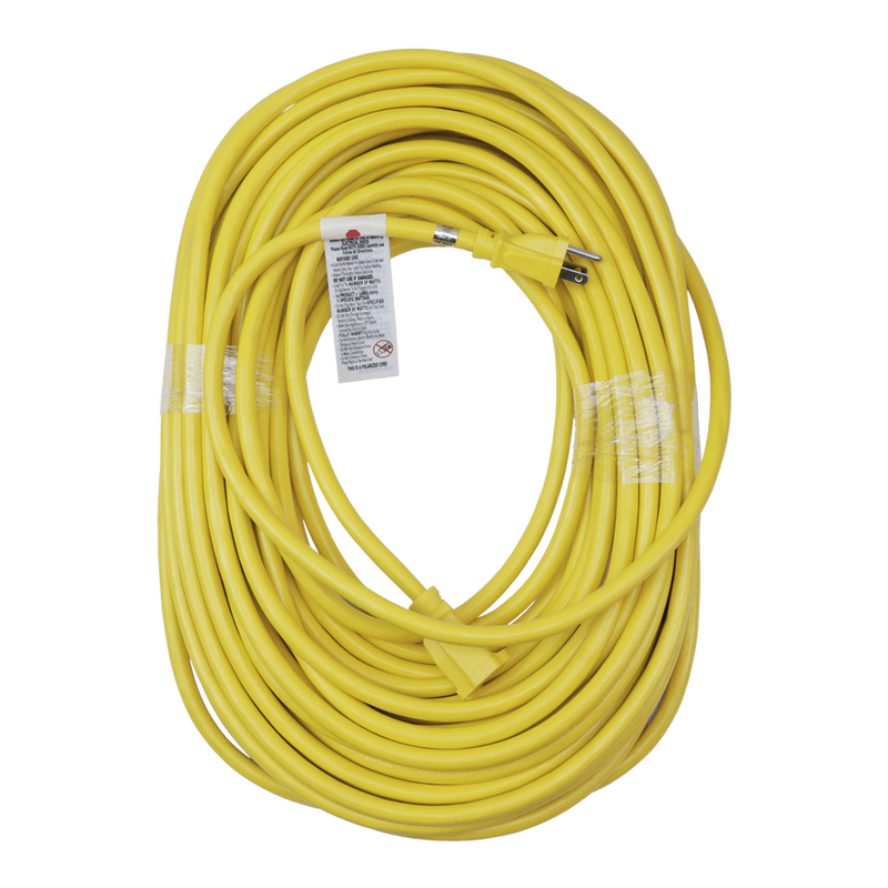 12/3 Gauge Heavy Duty Indoor/Outdoor Grounded Extension Cord - 20 to 100 Foot Cords